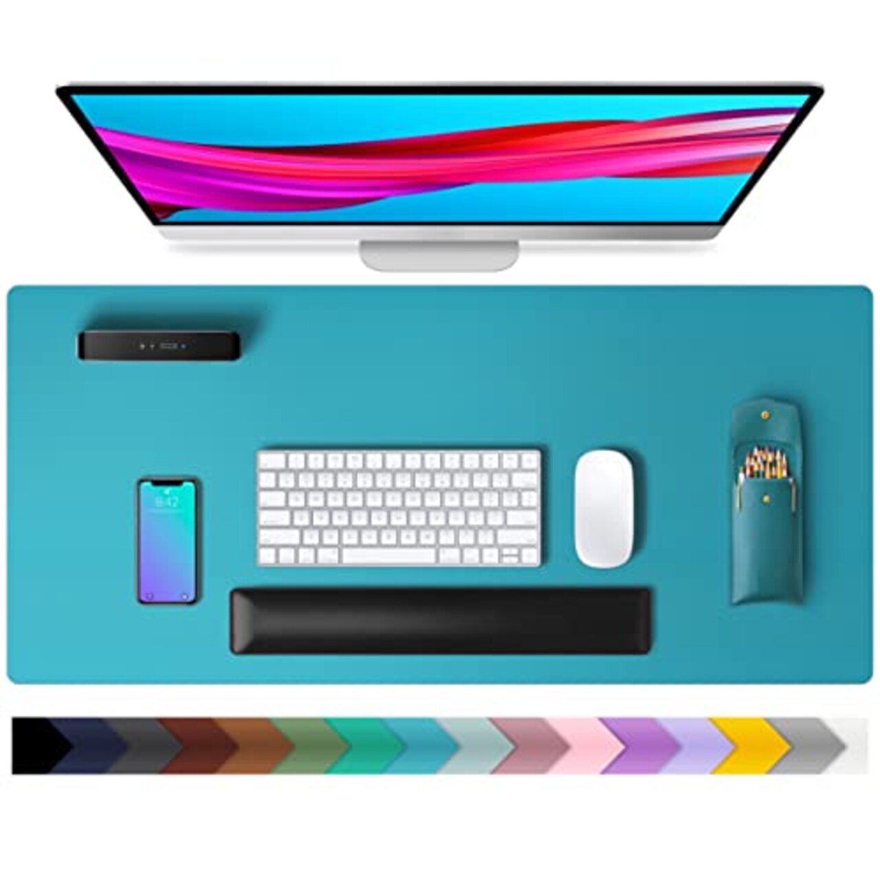 Leather desk discount pad protector